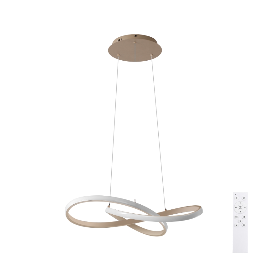 Brilagi - LED hämardatav rippvalgusti INFINITY kaabliga LED/55W/230V 3000-6000K 50x50 cm beež + kaugjuhtimispult