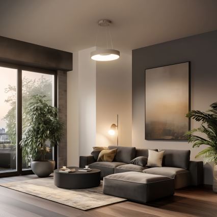 BRILAGI - Hämardatav LED-laelühter kaablil FALCON II LED/67W/230V 3000-6500K pr. 40 cm beež + kaugjuhtimispult
