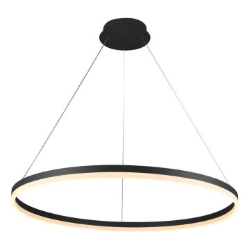 Brilagi - LED hämardatav rippvalgusti kaabliga CIRCLE LED/55W/230V 3000-6500K Ø 80 cm must + kaugjuhtimispult