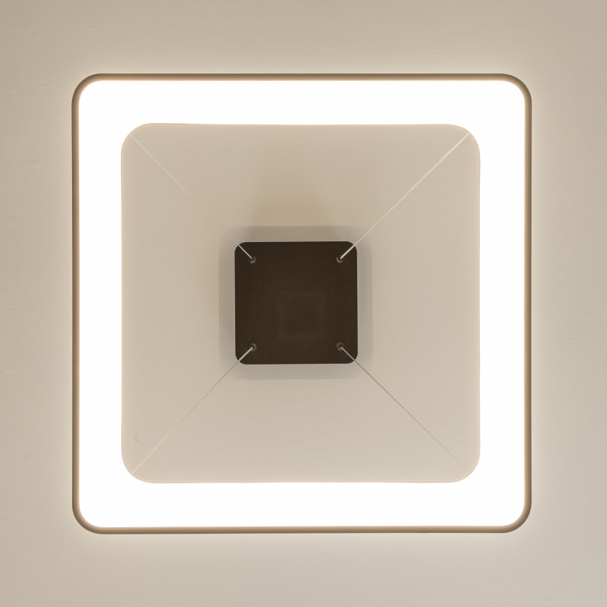 Brilagi - LED-hämardatav kaabliga rippvalgusti FALCON II LED/125W/230V 3000-6500K 60x60 cm must + kaugjuhtimispult