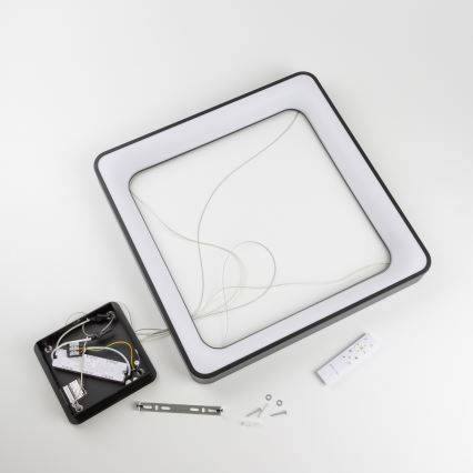 Brilagi - LED-hämardatav kaabliga rippvalgusti FALCON II LED/125W/230V 3000-6500K 60x60 cm must + kaugjuhtimispult