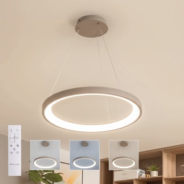 BRILAGI - LED hämardatav rippvalgusti kaabliga FALCON SLIM LED/42W/230V 3000-6500K läbimõõt 50 cm beež + kaugjuhtimispult