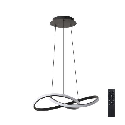 Brilagi - LED-hämardatav rippvalgusti riputuskaabliga INFINITY LED/55W/230V 3000-6000K 50x50 cm must + kaugjuhtimispult