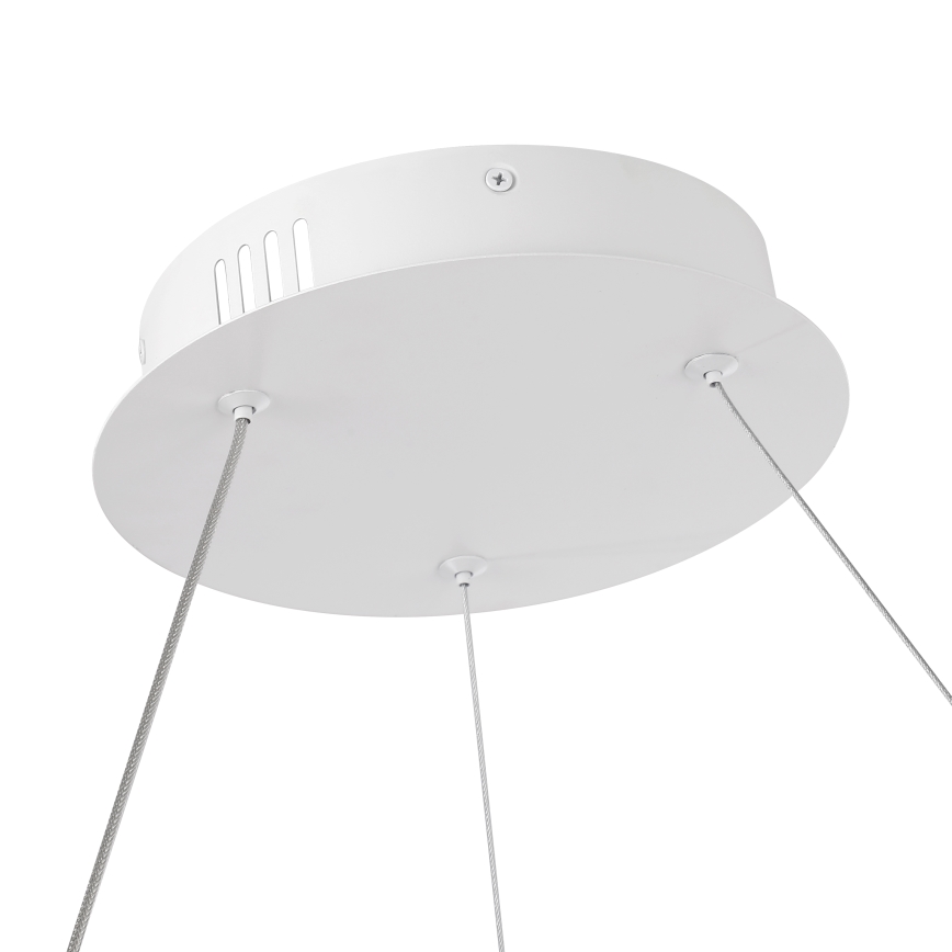 Brilagi - LED-hämardatav rippvalgusti kaablil TWISTER, LED 105 W/230 V, 3000–6000 K, läbimõõt 100 cm, valge + kaugjuhtimispult