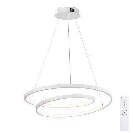 Brilagi - LED-hämardatav rippvalgusti kaabliga TWISTER LED/48W/230V 3000-6000K läbimõõt 50 cm valge + kaugjuhtimispult