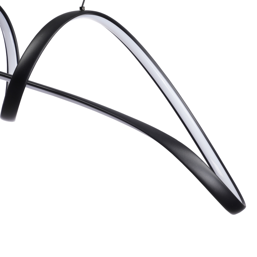 Brilagi - LED-hämardatav rippvalgusti kaablil TWISTER LED/60W/230V 3000-6000K must + kaugjuhtimispult