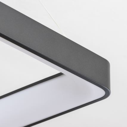 Brilagi - LED hämardatav rippvalgusti kaablil FALCON II LED/125W/230V 3000-6500K 60x60 cm must + kaugjuhtimispult