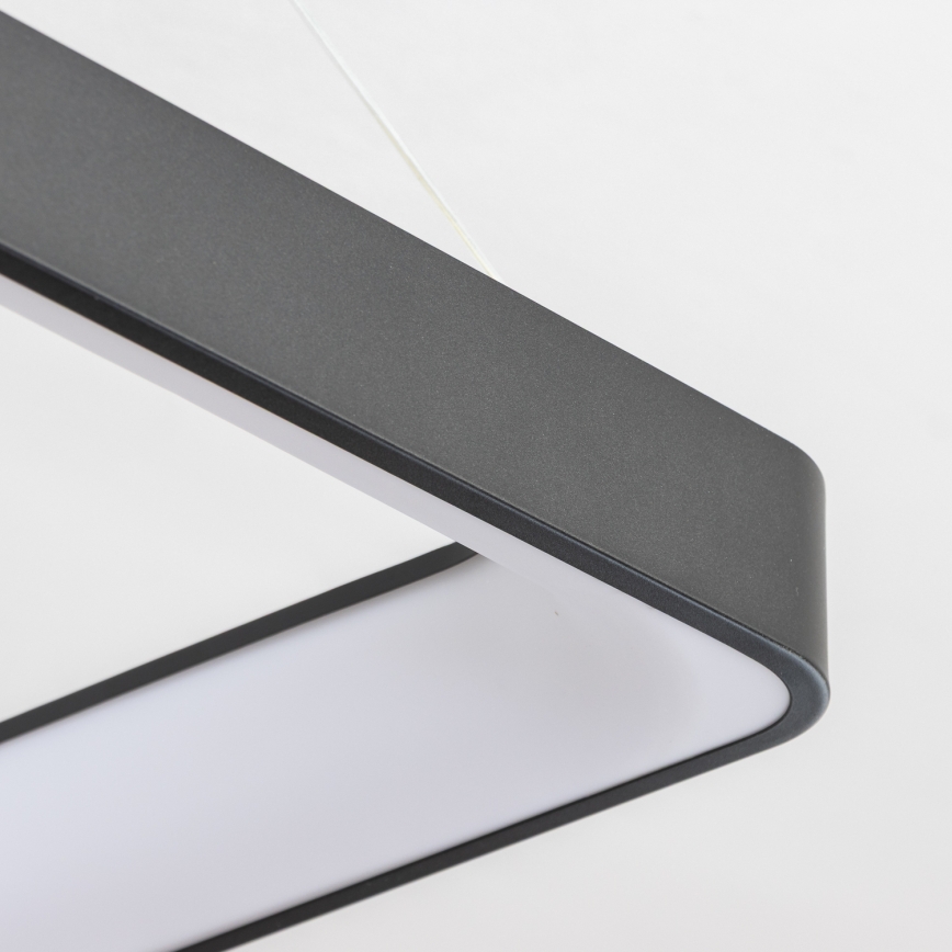 Brilagi - LED hämardatav rippvalgusti kaablil FALCON II LED/125W/230V 3000-6500K 60x60 cm must + kaugjuhtimispult