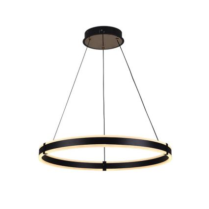 Brilagi - LED-hämardatav rippvalgusti CIRCLE LED/85W/230V 3000-6500K läbimõõt 60 cm must/kuldne + kaugjuhtimispult