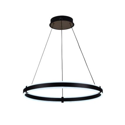 Brilagi - LED-hämardatav rippvalgusti CIRCLE LED/85W/230V 3000-6500K läbimõõt 60 cm must/kuldne + kaugjuhtimispult