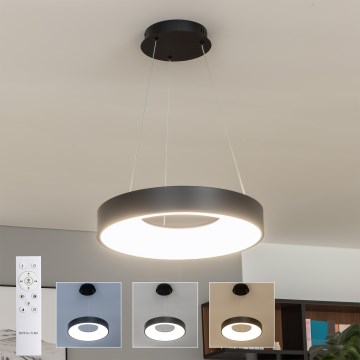 Brilagi - LED hämardatav rippvalgusti kaablil FALCON II LED/67W/230V 3000-6500K läbimõõt 40 cm must + kaugjuhtimispult