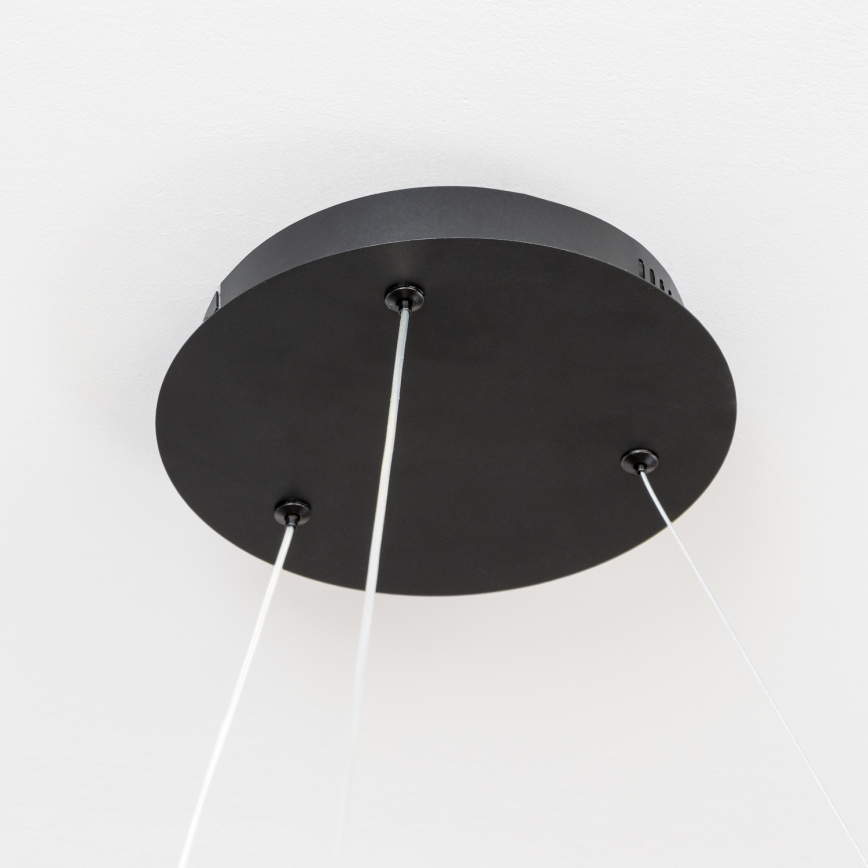BRILAGI - LED-hämardatav kaabliga riputatav laelühter FALCON II LED/99W/230V 3000–6500K läbimõõt 60 cm must + kaugjuhtimispult