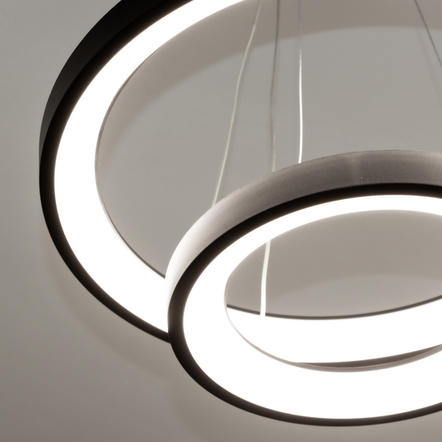 Brilagi - LED-hämardatav rippvalgusti kaablil FALCON SLIM LED/68W/230V 3000-6500K läbimõõt 50 cm must + kaugjuhtimispult