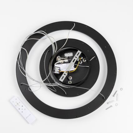 Brilagi - LED-hämardatav rippvalgusti kaablil FALCON SLIM LED/68W/230V 3000-6500K läbimõõt 50 cm must + kaugjuhtimispult