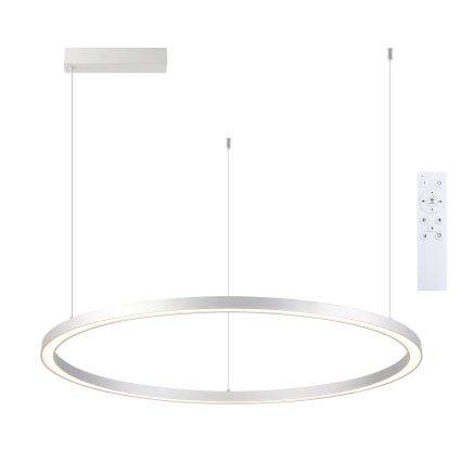 Brilagi - LED-hämardatav rippvalgusti kaablil PORTOFINO LED/60W/230V 3000–6000K Ø 80 cm hõbedane + kaugjuhtimispult