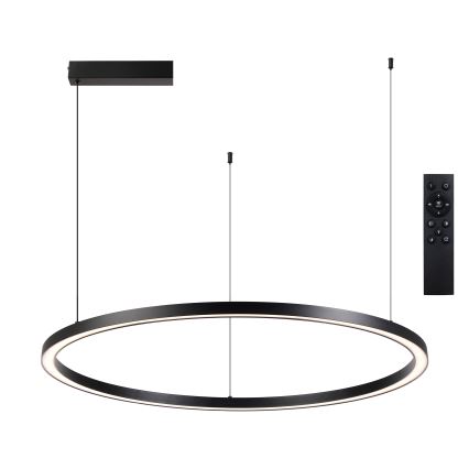 Brilagi - PORTOFINO hämardatav LED-ripplühter kaabliga LED/98W/230V 3000-6000K must + kaugjuhtimispult