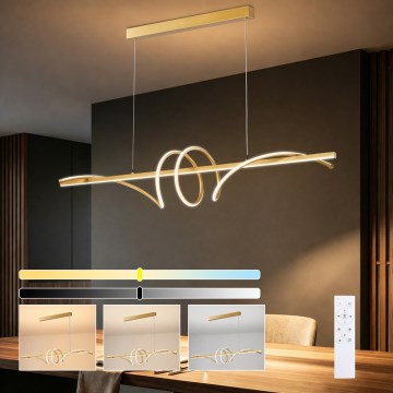 BRILAGI - LED Hämardatav rippvalgusti kaablil SIGNATURE LED/50W/230V 3000-6000K 120 cm kuldne + kaugjuhtimispult