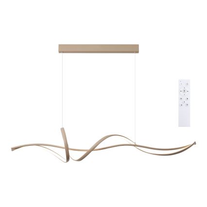 Brilagi - LED hämardatav rippvalgusti kaablil SIGNATURE LED/55W/230V 3000-6000K 120x23 cm beež + kaugjuhtimispult