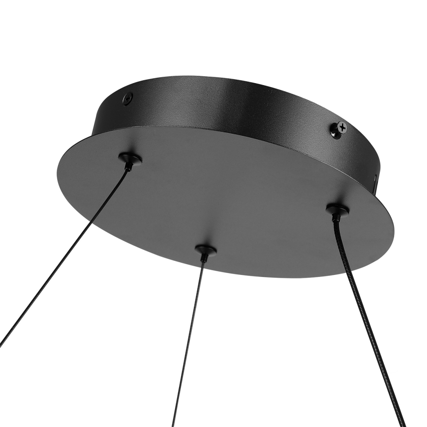 Brilagi - LED hämardatav rippvalgusti kaablile TWISTER LED 105 W 230 V 3000–6000 K läbimõõt 100 cm must + kaugjuhtimispult