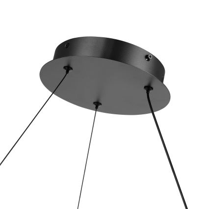 Brilagi - hämardatav LED-ripplühter kaablil TWISTER LED/75W/230V 3000-6000K läbimõõt 70 cm must + kaugjuhtimispult