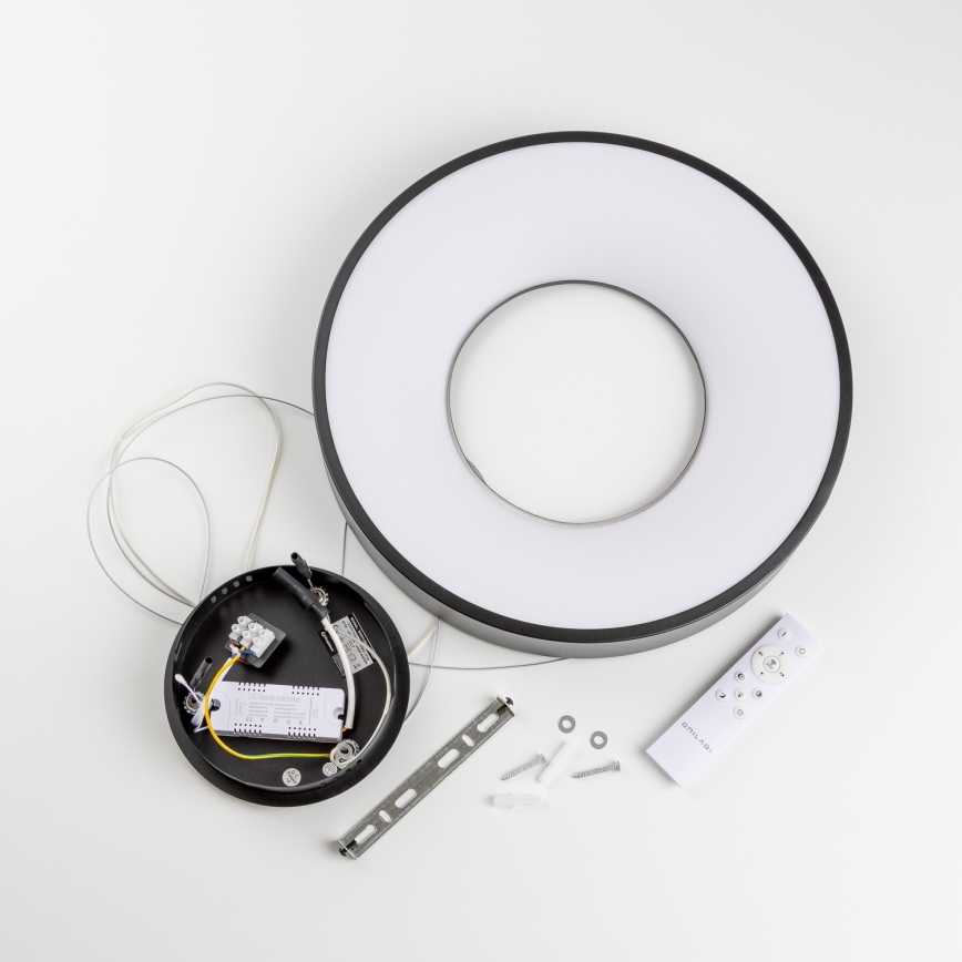 Brilagi - LED hämardatav ripplamp kaabliga FALCON II LED/67W/230V 3000-6500K läbimõõt 40 cm must + kaugjuhtimispult