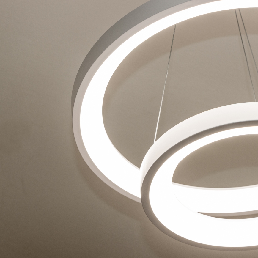 Brilagi - hämardatav LED-riputuslühter kaabliga FALCON SLIM LED/68W/230V 3000-6500K läbimõõt 50 cm valge + kaugjuhtimispult