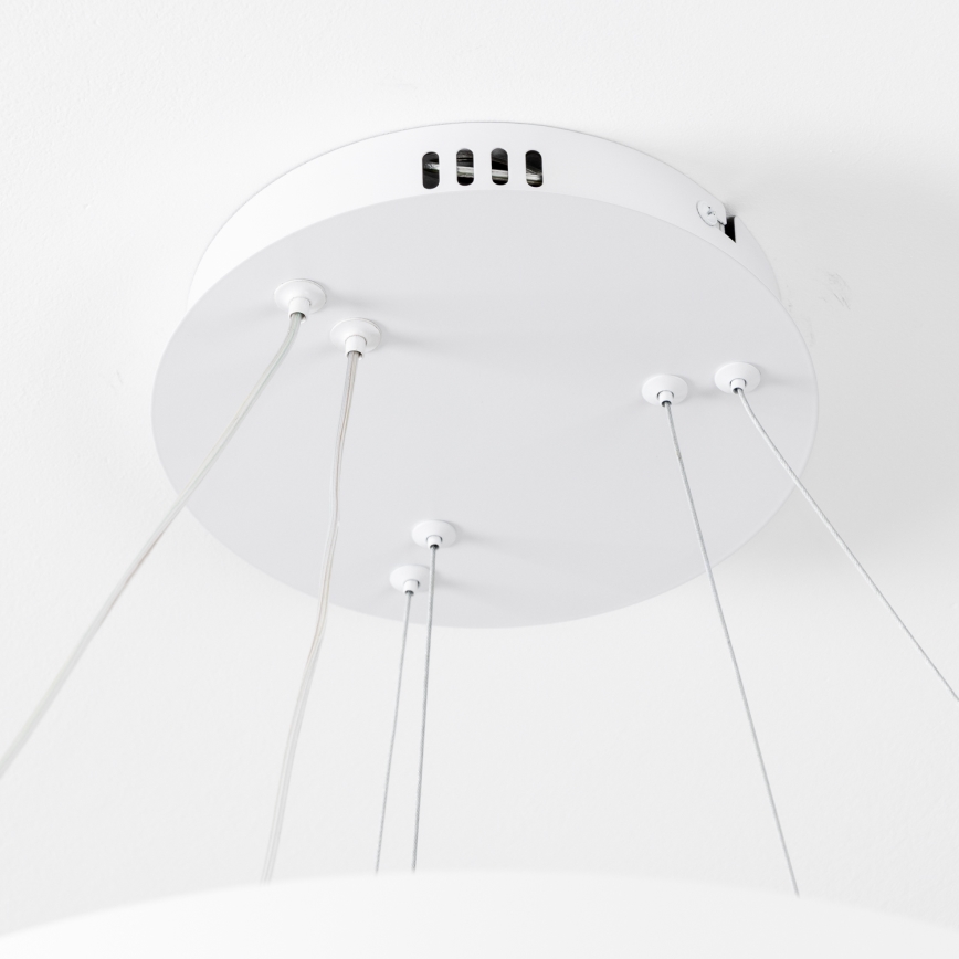 Brilagi - hämardatav LED-riputuslühter kaabliga FALCON SLIM LED/68W/230V 3000-6500K läbimõõt 50 cm valge + kaugjuhtimispult