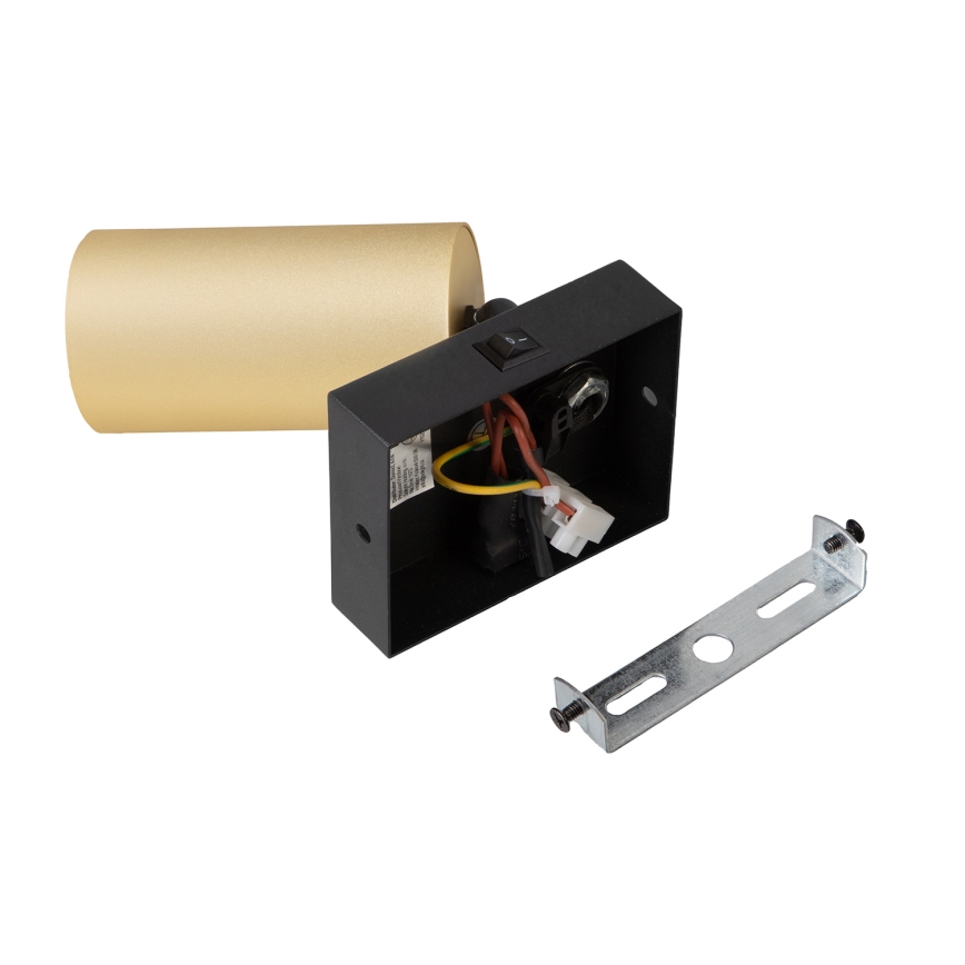 Brilagi - LED RGBW hämardatav seinapealne spotvalgusti SELE 1xGU10/4,8W/2300V 3000K must/kuldne + kaugjuhtimispult