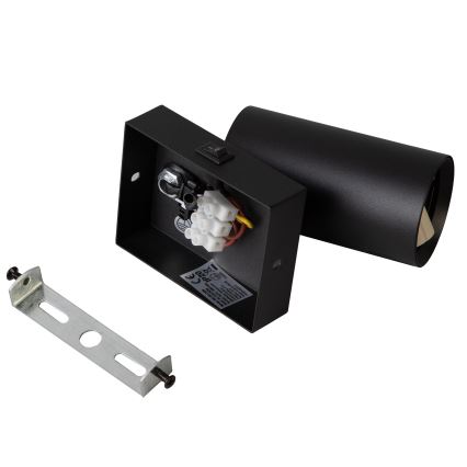 Brilagi - LED RGBW hämardatav seinaspott SELE 1xGU10/4,8W/230V 3000K must + kaugjuhtimispult
