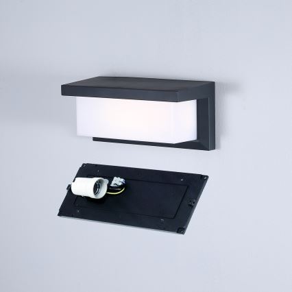Brilagi - LED-hämardatav välisseinavalgusti BRICKY 1xE27/6W/230V 2700-6500K IP54 antratsiit
