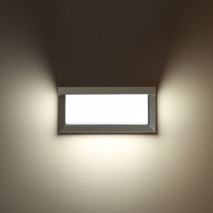 Brilagi - LED hämardatav välisseinale kinnitatav seinavalgusti BRICKY 1xE27/6W/230V 2700-6500K IP54 hall
