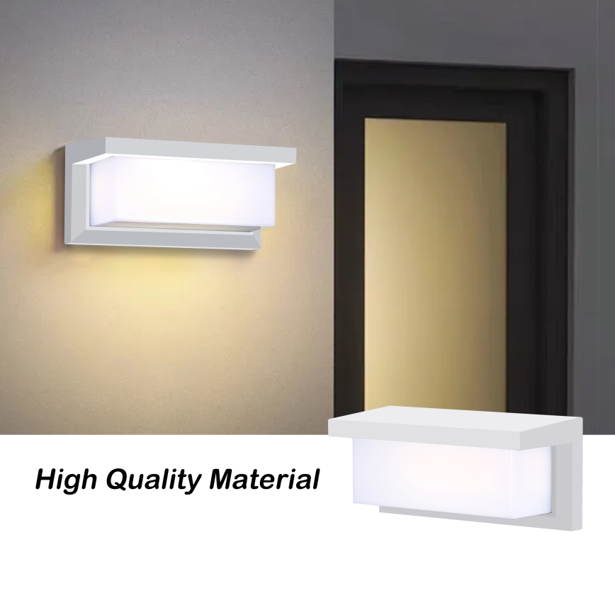 Brilagi - LED hämardatav seinale paigaldatav välisvalgusti BRICKY 1xE27/6W/230V 2700-6500K IP54 valge