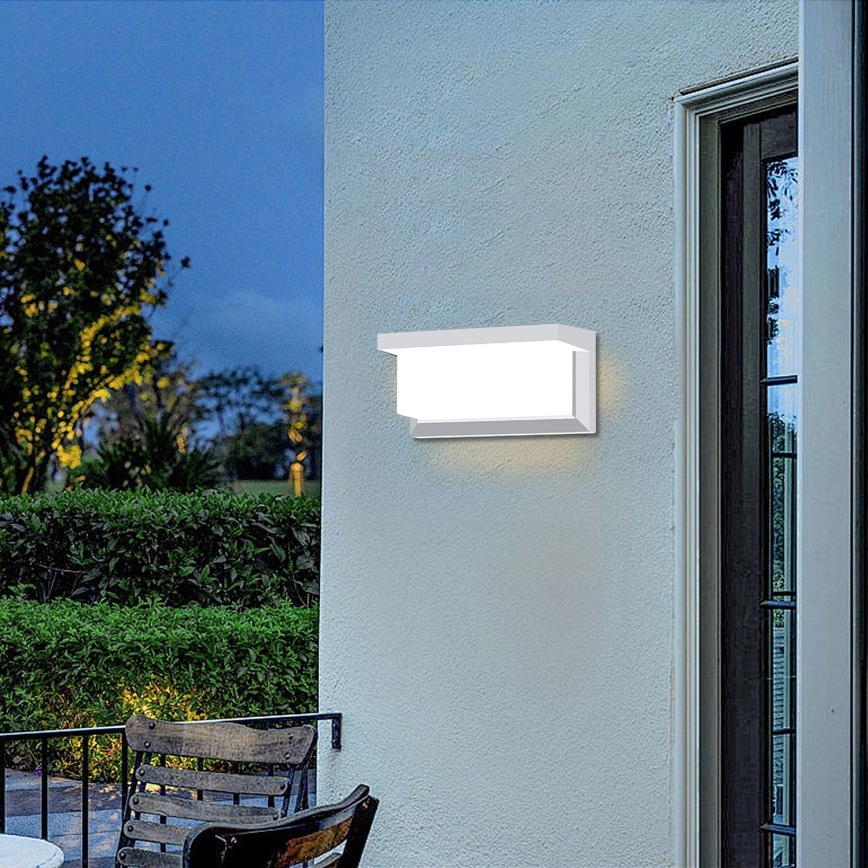 Brilagi - LED hämardatav seinale paigaldatav välisvalgusti BRICKY 1xE27/6W/230V 2700-6500K IP54 valge
