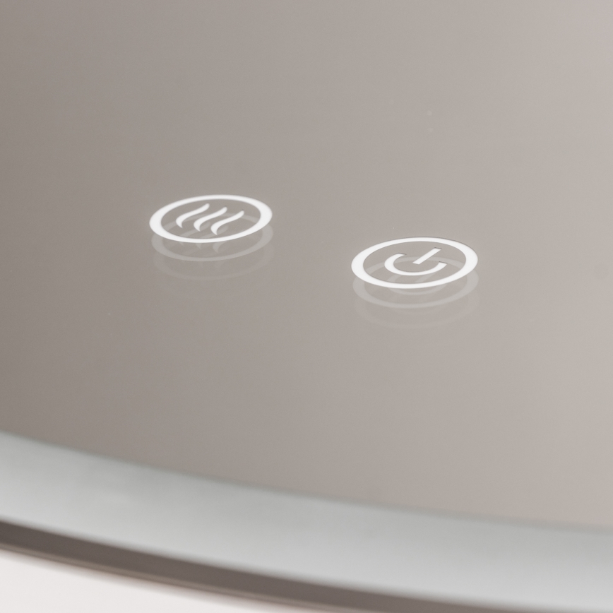 Brilagi - LED hämardatav soojendusega vannitoapeegel taustvalgustusega ALU PRO LED/18W/230V läbimõõt 60 cm 3000/4000/6500K IP44 läikiv kroom CRI 90