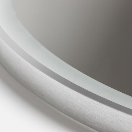 Brilagi - LED-hämardatav vannitoapeegel soojendusega ja taustvalgustusega ALU PRO LED/18W/230V läbimõõt 60 cm 3000/4000/6500K IP44 mattkroom CRI 90