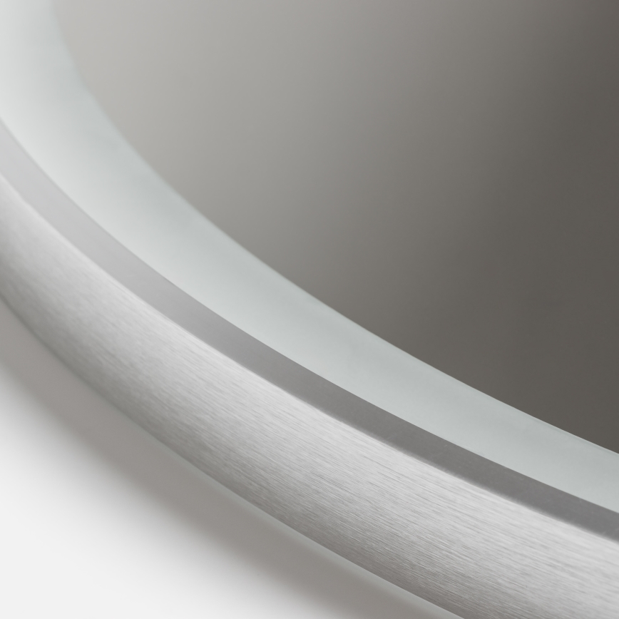 Brilagi - LED-hämardatav vannitoapeegel soojendusega ja taustvalgustusega ALU PRO LED/18W/230V läbimõõt 60 cm 3000/4000/6500K IP44 mattkroom CRI 90