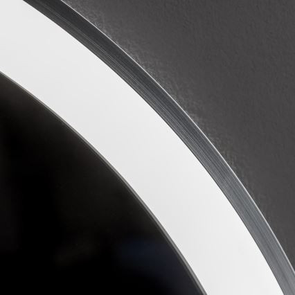 Brilagi - LED-hämardatav vannitoapeegel soojendusega ja taustvalgustusega ALU PRO LED/18W/230V läbimõõt 60 cm 3000/4000/6500K IP44 mattkroom CRI 90