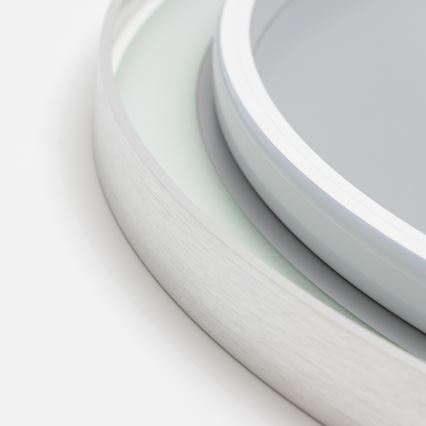 Brilagi - LED-hämardatav vannitoapeegel soojendusega ja taustvalgustusega ALU PRO LED/18W/230V läbimõõt 60 cm 3000/4000/6500K IP44 mattkroom CRI 90