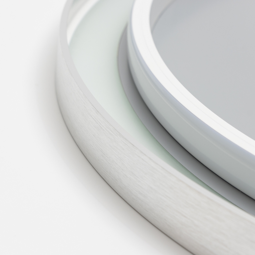 Brilagi - LED-hämardatav vannitoapeegel soojendusega ja taustvalgustusega ALU PRO LED/18W/230V läbimõõt 60 cm 3000/4000/6500K IP44 mattkroom CRI 90