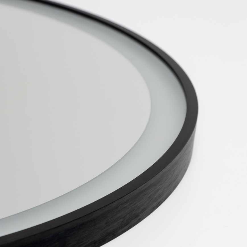 Brilagi - LED-hämardatav vannitoapeegel soojendusega ja taustvalgustusega ALU PRO LED/18W/230V läbimõõt 60 cm 3000/4000/6500K IP44 must CRI 90