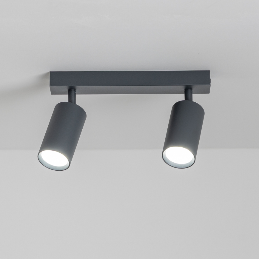Brilagi - LED-hämardatav suunavalgusti SELE 2xGU10/6,5W/230V 2700-6500K antratsiit