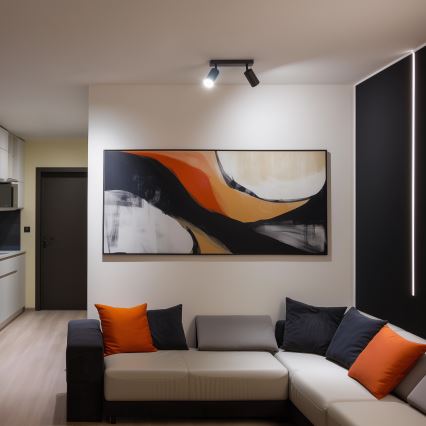 Brilagi - LED-hämardatav suunavalgusti SELE 2xGU10/6,5W/230V 2700-6500K antratsiit