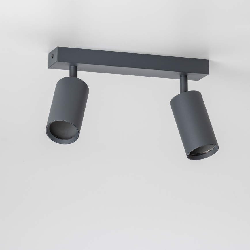 Brilagi - LED-hämardatav suunavalgusti SELE 2xGU10/6,5W/230V 2700-6500K antratsiit