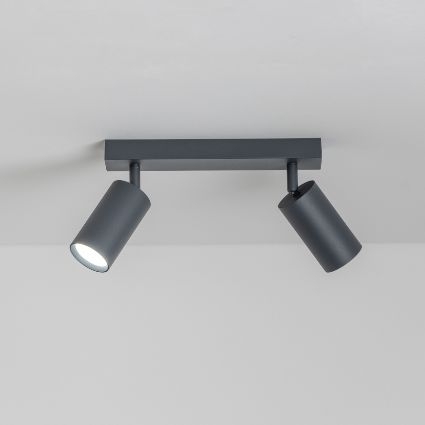 Brilagi - LED-hämardatav suunavalgusti SELE 2xGU10/6,5W/230V 2700-6500K antratsiit