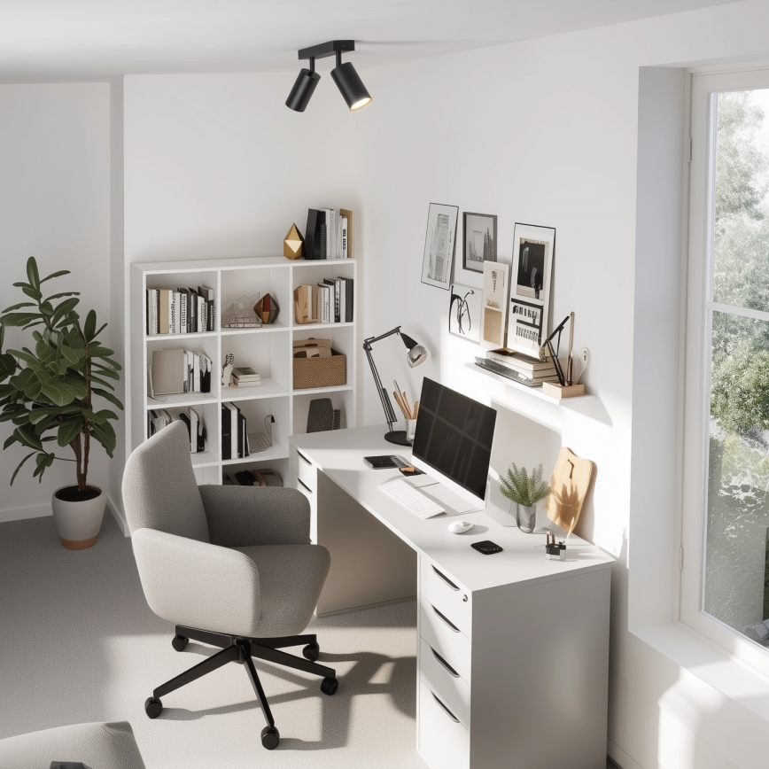 Brilagi - LED-hämardatav punktvalgusti SELE 2xGU10/6,5W/230V 2700-6500K must/kuldne