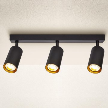 Brilagi - LED-hämardatav suunavalgusti SELE 3xGU10/6,5W/230V 2700-6500K must/kuldne