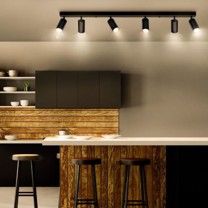 Brilagi - hämardatav LED-punktvalgusti SELE 6xGU10/6,5W/230V 2700-6500K must/kuldne
