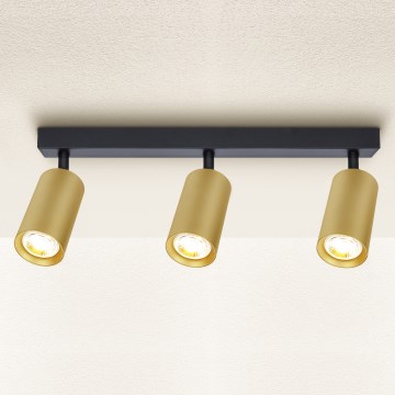 Brilagi - LED hämardatav suunavalgusti SELE GOLDEN 3xGU10/6,5W/230V 2700-6500K must/kuldne