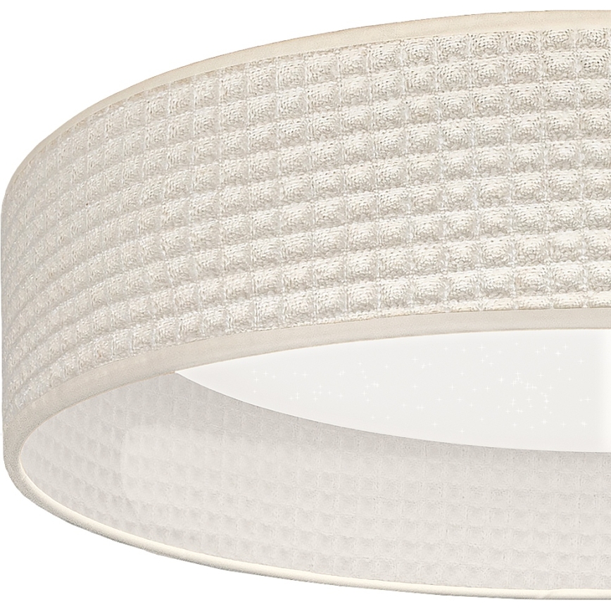 Brilagi - Hämardatav LED-laelamp VELVET SMARTIX STARS LED/24W/230V 3000–6000K, läbimõõt 45 cm, kreemjas, Wi‑Fi Tuya Beacon + kaugjuhtimispult