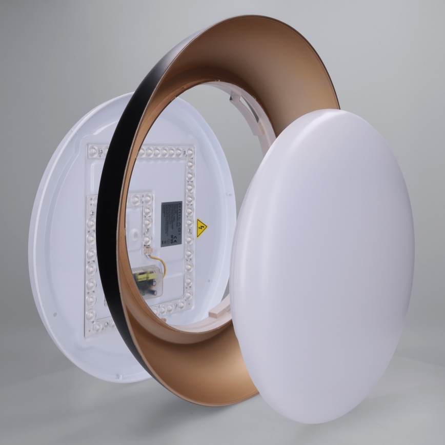 Brilagi - LED hämardatav laelamp ALVA, 48 W, 230 V, 3000–6500 K, läbimõõt 51 cm, must + kaugjuhtimispult